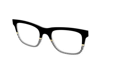 The Chic Stripes Crystal with Gold Foil