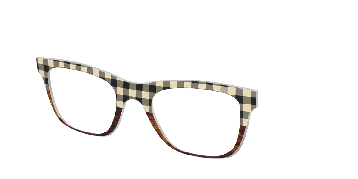 The Ivory Plaid Wood Split