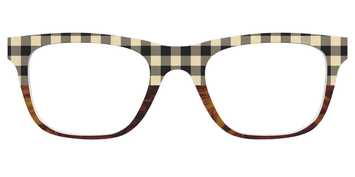 The Ivory Plaid Wood Split
