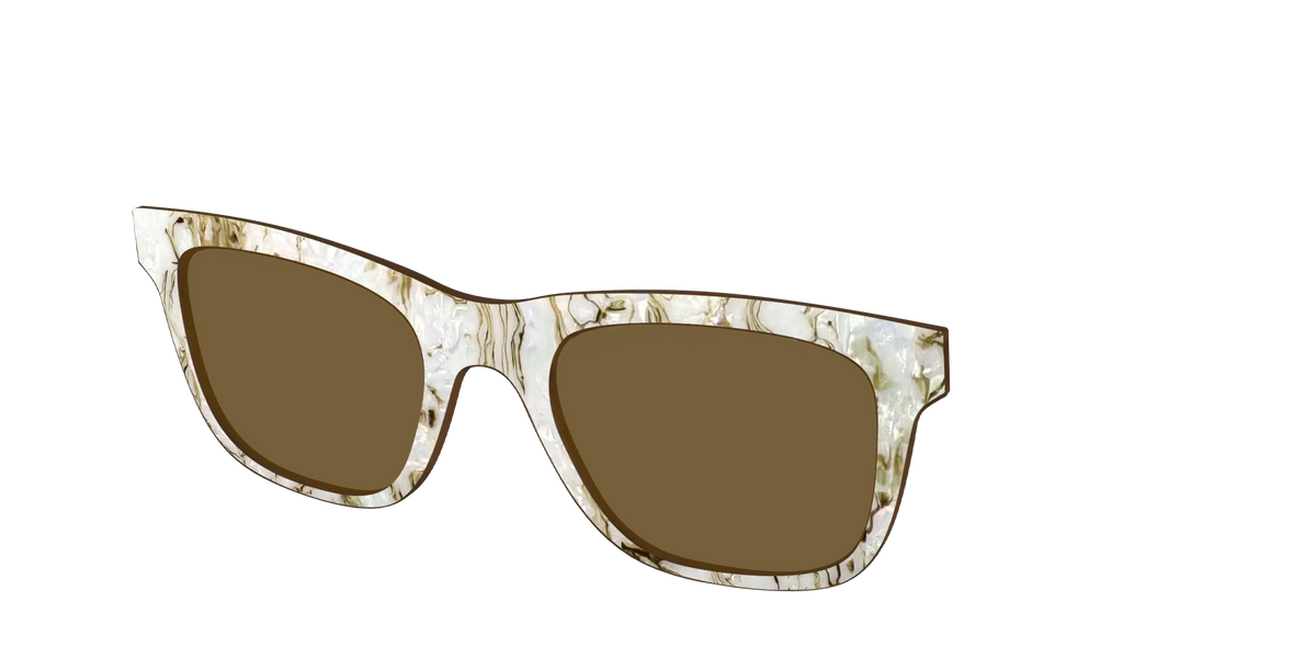 The Polarized Ivory Sand Pearl Shell Sun Top