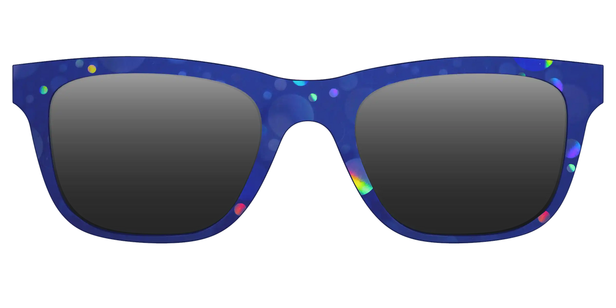 The Polarized Navy Holographic Bubbles Sun Top