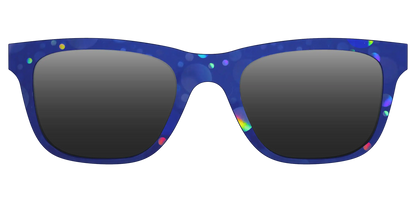 The Polarized Navy Holographic Bubbles Sun Top