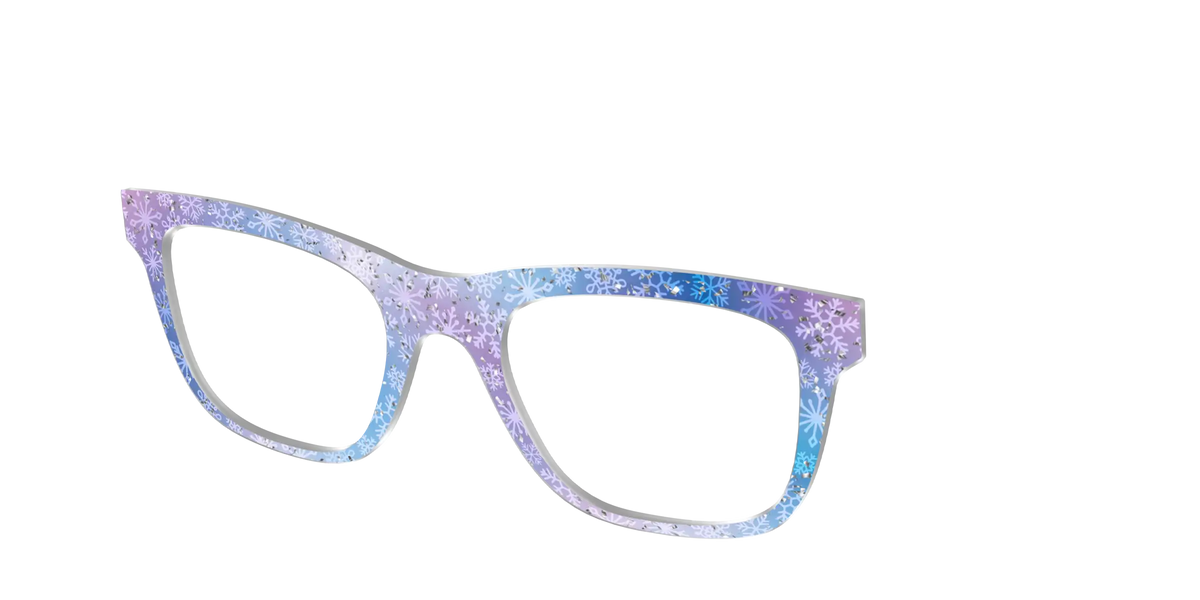 The Pastel Snowflake with Iridescent Glitter