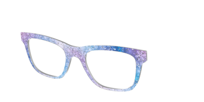 The Pastel Snowflake with Iridescent Glitter