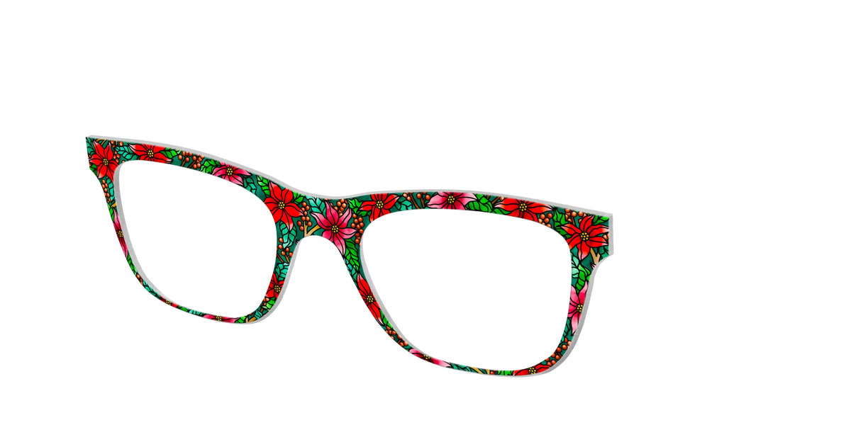 The Poinsettia Stained Glass