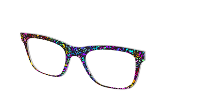 The Rainbow Splatter Black