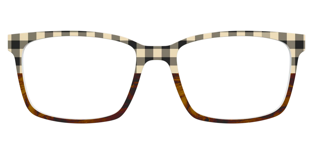 The Ivory Plaid Wood Split