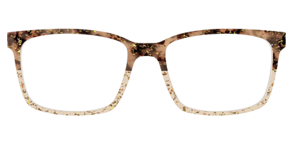 The Khaki Tortoise Crystal Split with Gold Flakes