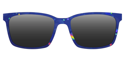 The Polarized Navy Holographic Bubbles Sun Top