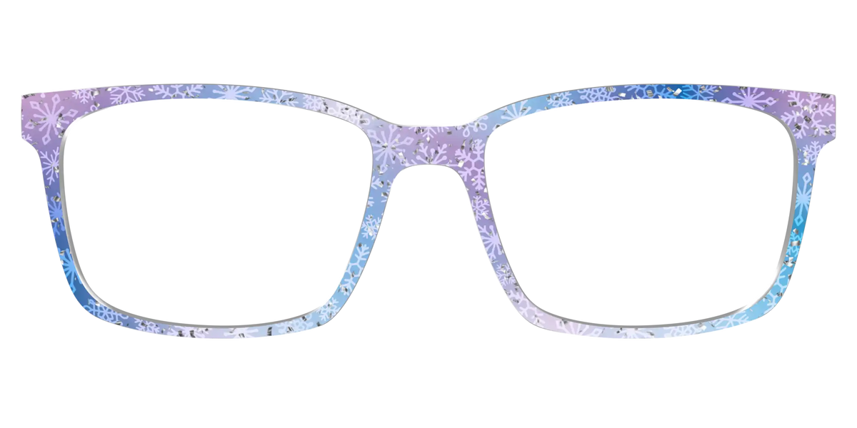 The Pastel Snowflake with Iridescent Glitter