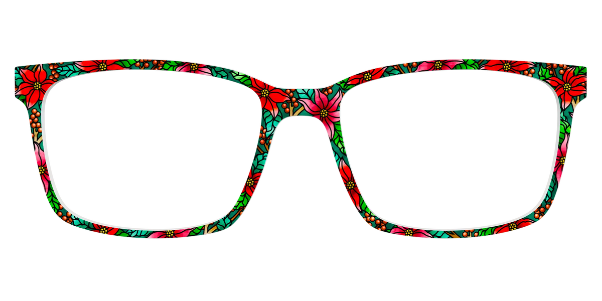 The Poinsettia Stained Glass