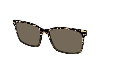 The Polarized Caramel Tortoise Horn Split Sun Top