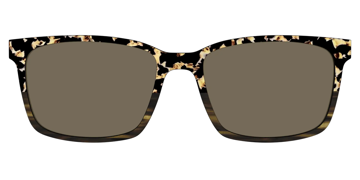 The Polarized Caramel Tortoise Horn Split Sun Top