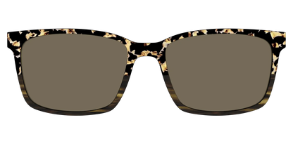 The Polarized Caramel Tortoise Horn Split Sun Top