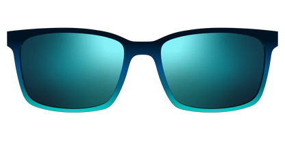 The Polarized Royal Blue to Seafoam Gradient Sun Top