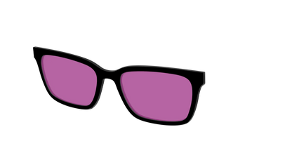 The Black with Violet Golf lens