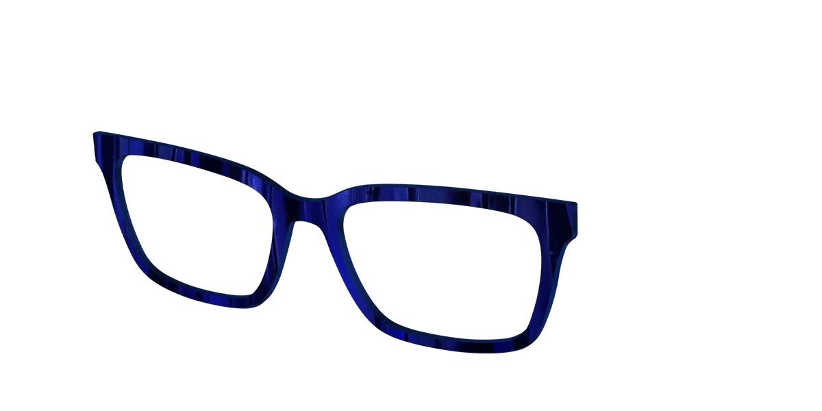 The Indigo Moire Stripes