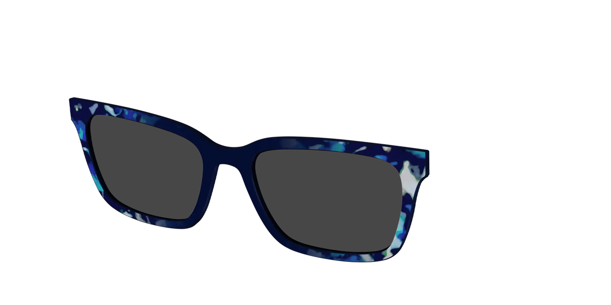 The Polarized Indigo Tortoise Sun Top