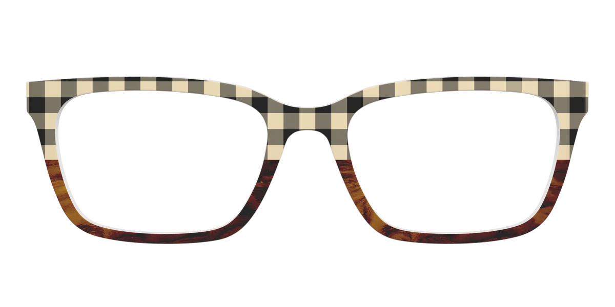The Ivory Plaid Wood Split