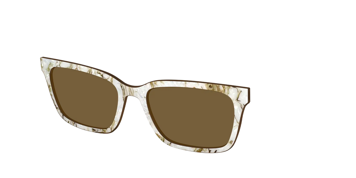 The Polarized Ivory Sand Pearl Shell Sun Top