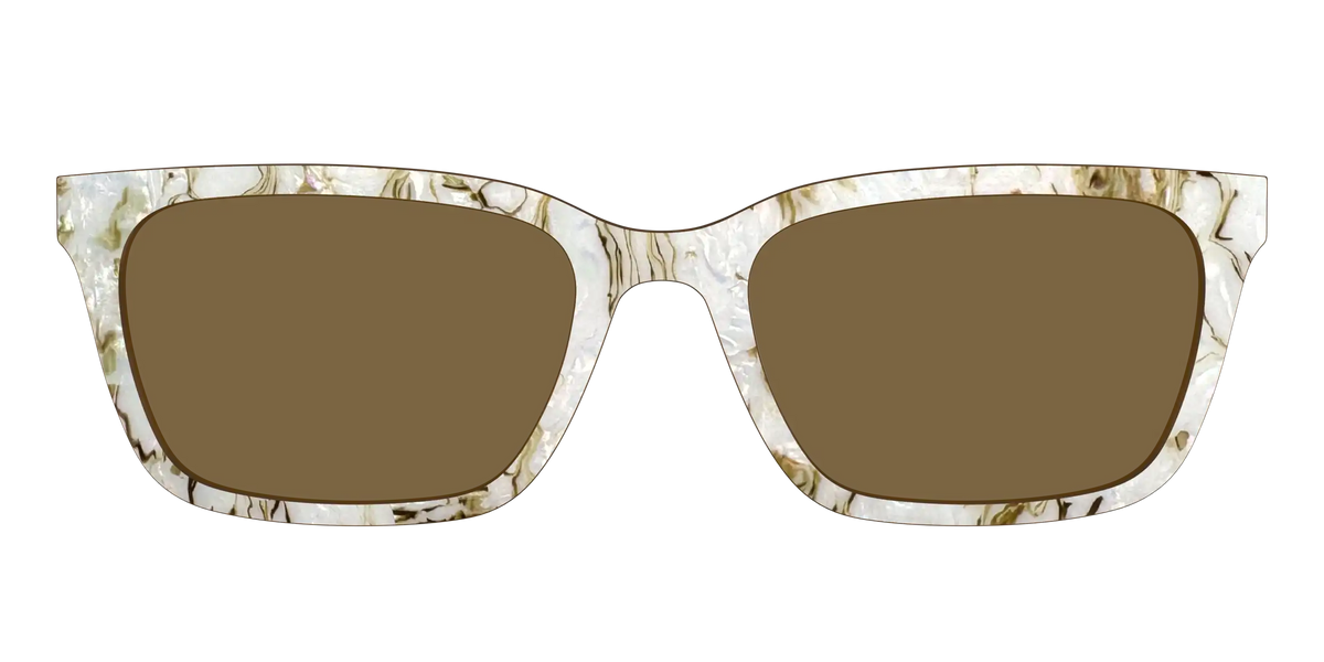 The Polarized Ivory Sand Pearl Shell Sun Top