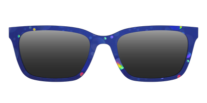 The Polarized Navy Holographic Bubbles Sun Top