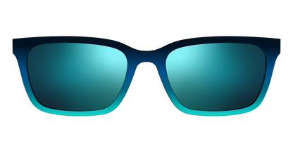 The Polarized Royal Blue to Seafoam Gradient Sun Top