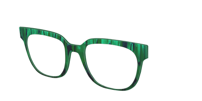 The Emerald Moire Stripes