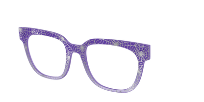 The Holographic Purple Webbed Crystal
