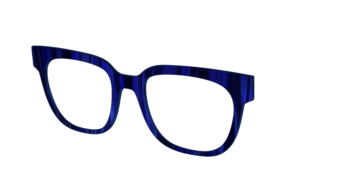 The Indigo Moire Stripes