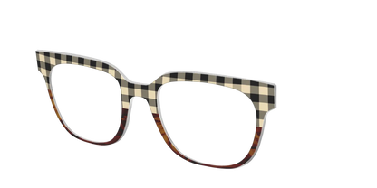 The Ivory Plaid Wood Split