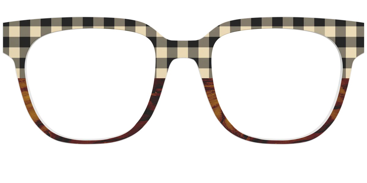 The Ivory Plaid Wood Split