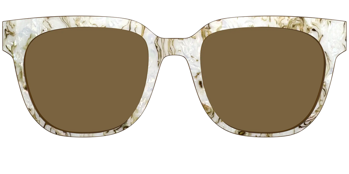 The Polarized Ivory Sand Pearl Shell Sun Top