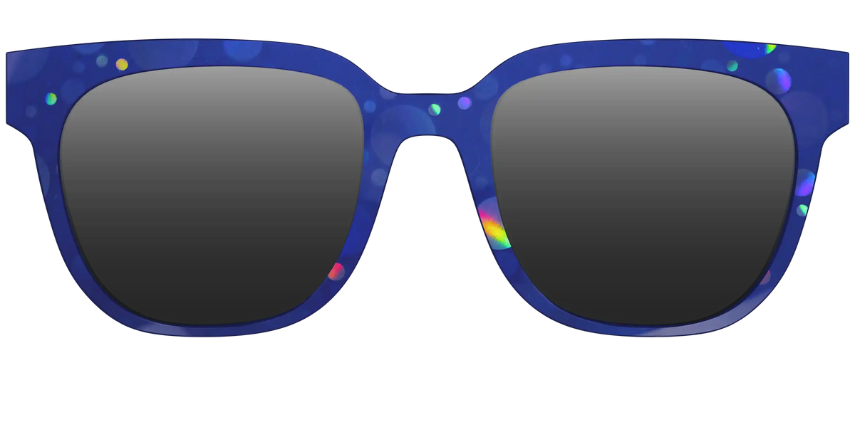 The Polarized Navy Holographic Bubbles Sun Top
