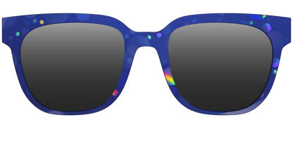 The Polarized Navy Holographic Bubbles Sun Top