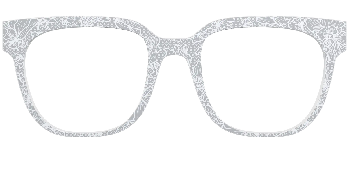 The Pale Gray Floral Lace