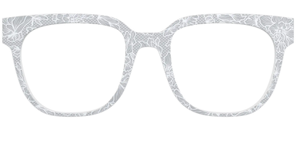 The Pale Gray Floral Lace