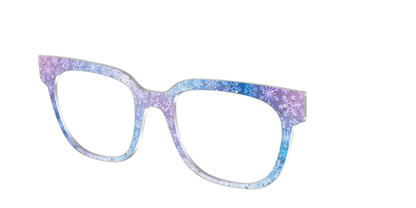 The Pastel Snowflake with Iridescent Glitter