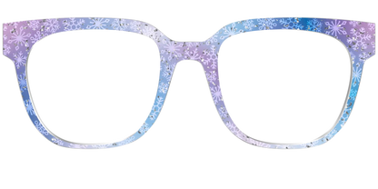The Pastel Snowflake with Iridescent Glitter