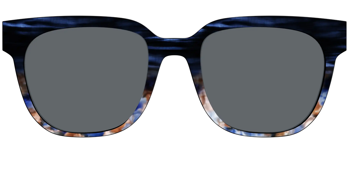 The Polarized Blue Horn Tortoise Sun Top