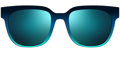 The Polarized Royal Blue to Seafoam Gradient Sun Top