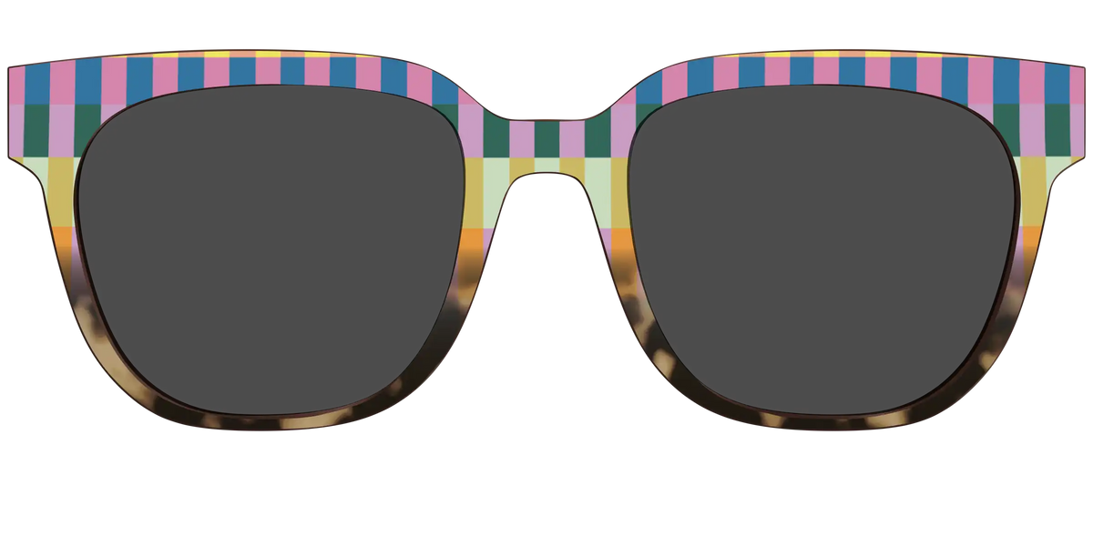 The Polarized Summer Stripes Tortoise Sun Top
