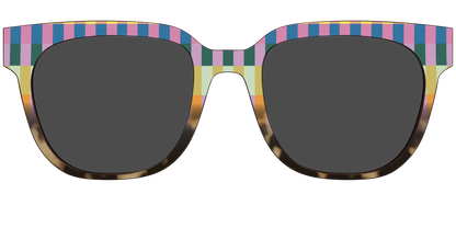 The Polarized Summer Stripes Tortoise Sun Top