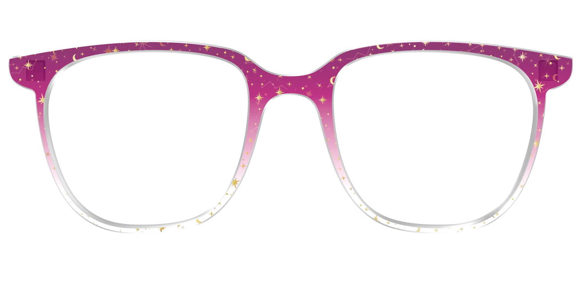 The Pink Ombre Gold Foil Crystal