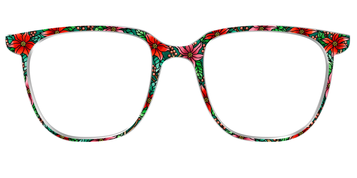 The Poinsettia Stained Glass