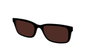 The Black with Brown Golf lens