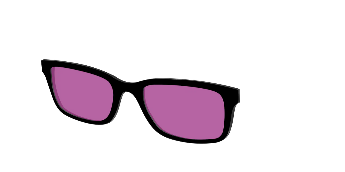 The Black with Violet Golf lens