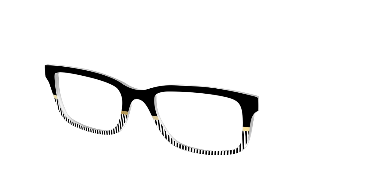 The Chic Stripes Crystal with Gold Foil