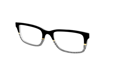 The Chic Stripes Crystal with Gold Foil