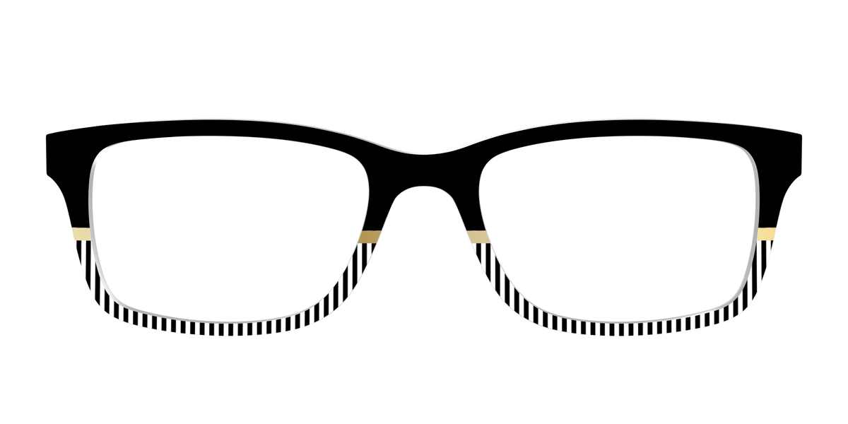 The Chic Stripes Crystal with Gold Foil